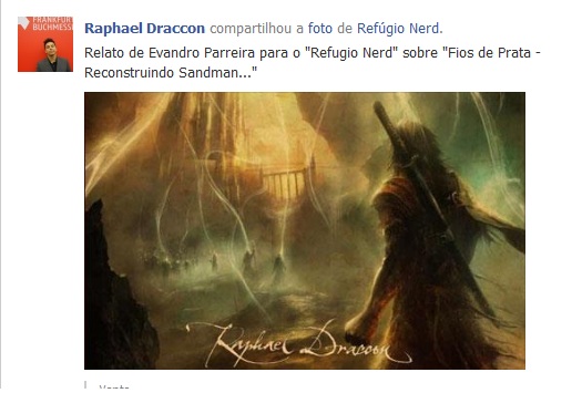  Depois repostou minha resenha na página pessoal dele, realmente foi um grande herói e me deu muito mais pelo que lutar.